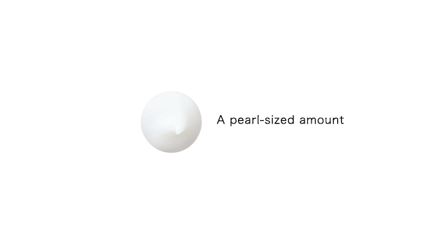 A pearl-sized amount